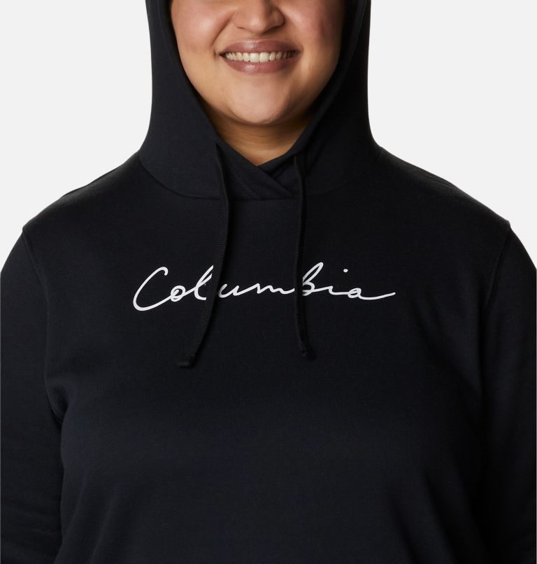 Women's Columbia Trek Graphic Hoodie Black | Plus Size CA-V45AL